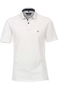 Casa Moda Casual Fit Poloshirt Weiss, Einfarbig