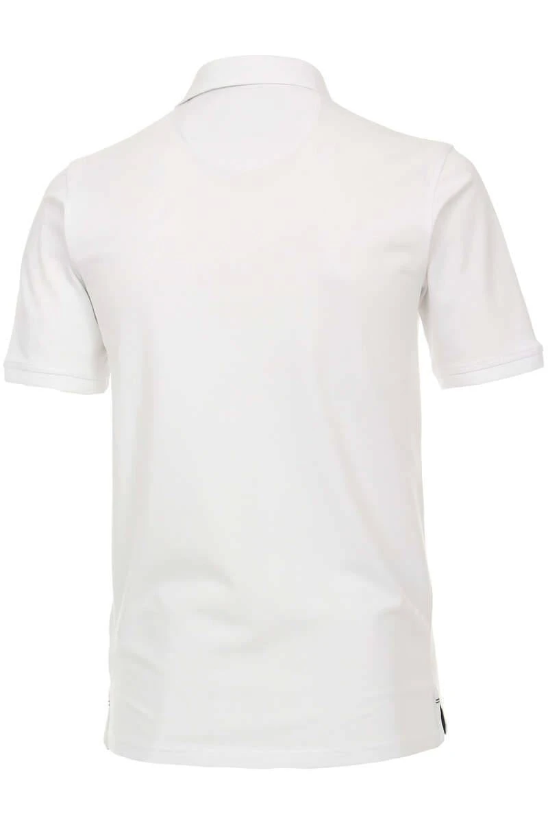 Casa Moda Casual Fit Poloshirt Weiss, Einfarbig 6 Casa Moda Casual Fit Poloshirt Weiss, Einfarbig – Bild 4