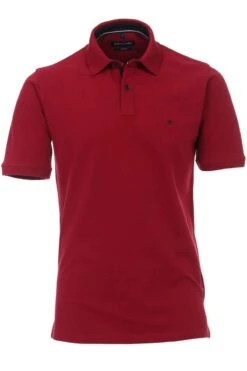 Casa Moda Casual Fit Poloshirt Bordeaux, Einfarbig