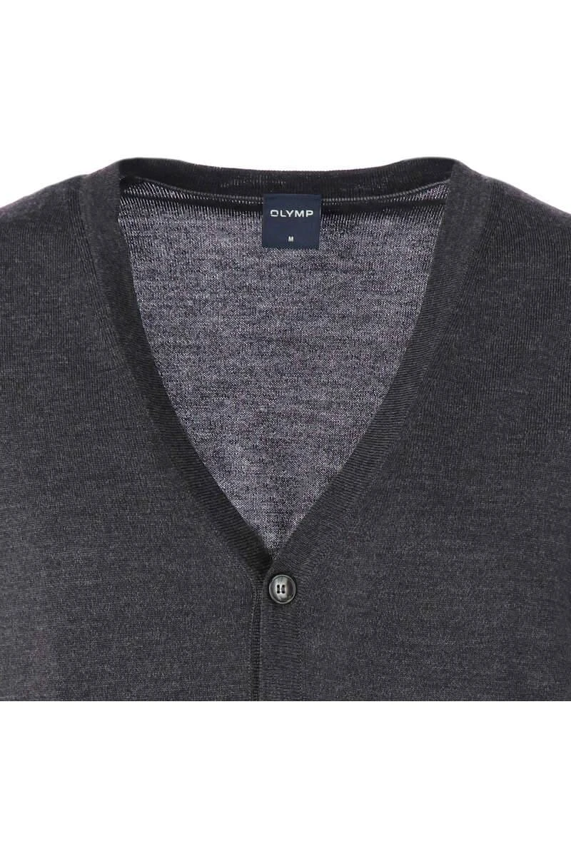 OLYMP Cardigan Graphit 4 OLYMP Cardigan Graphit – Bild 2