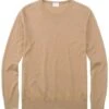OLYMP Level Five Body Fit Herren Pullover Rundhals Camel