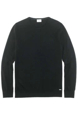 OLYMP Level Five Herren Pullover Rundhals Schwarz