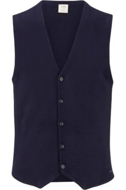 OLYMP Level Five Strickweste Marine