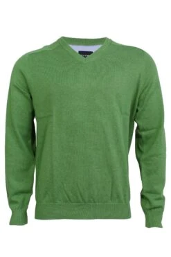 OLYMP Herren Pullover V-Ausschnitt Hellgrün