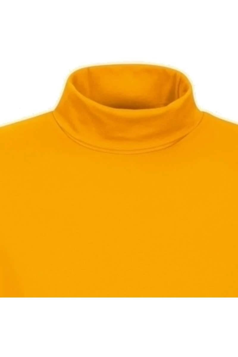 TRIGEMA Slim Fit Herren Rollkragenpullover Orange 4 TRIGEMA Slim Fit Herren Rollkragenpullover Orange – Bild 2