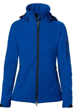 HAKRO 248 Regular Fit Damen SoftshelljackeKapuze (abnehmbar) Royal