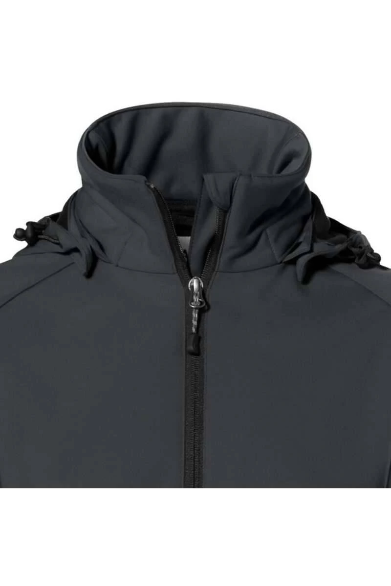 HAKRO 248 Regular Fit Damen SoftshelljackeKapuze (abnehmbar) Anthrazit 4 HAKRO 248 Regular Fit Damen SoftshelljackeKapuze (abnehmbar) Anthrazit – Bild 2