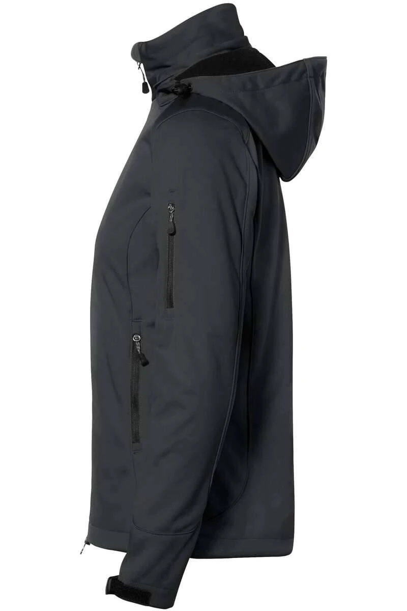 HAKRO 248 Regular Fit Damen SoftshelljackeKapuze (abnehmbar) Anthrazit 5 HAKRO 248 Regular Fit Damen SoftshelljackeKapuze (abnehmbar) Anthrazit – Bild 3