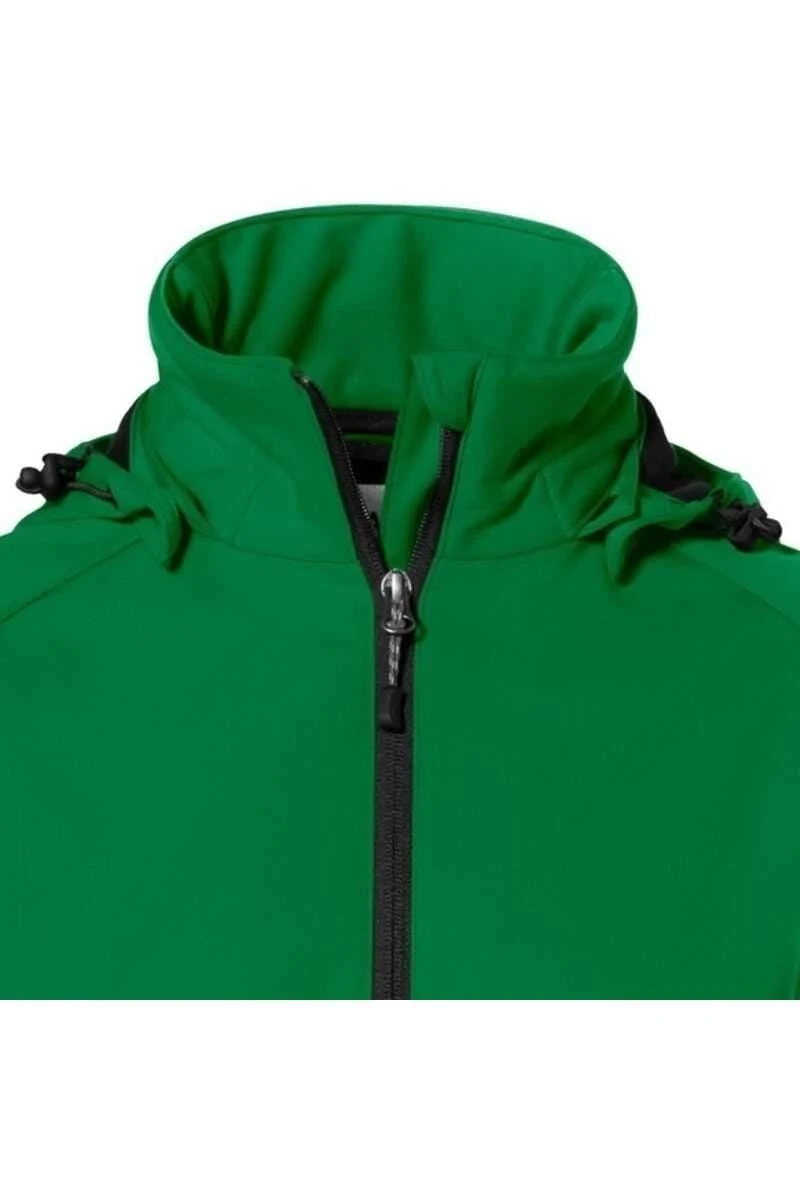 HAKRO 248 Regular Fit Damen SoftshelljackeKapuze (abnehmbar) Dunkelgrün 4 HAKRO 248 Regular Fit Damen SoftshelljackeKapuze (abnehmbar) Dunkelgrün – Bild 2