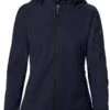 HAKRO 248 Regular Fit Damen SoftshelljackeKapuze (abnehmbar) Tinte