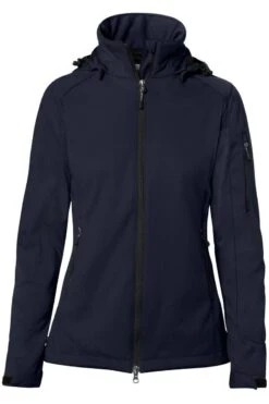 HAKRO 248 Regular Fit Damen SoftshelljackeKapuze (abnehmbar) Tinte