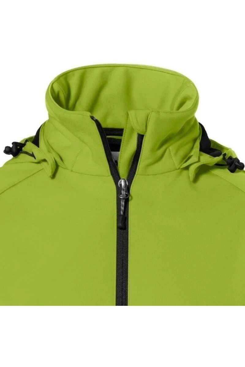 HAKRO 248 Regular Fit Damen SoftshelljackeKapuze (abnehmbar) Kiwi 4 HAKRO 248 Regular Fit Damen SoftshelljackeKapuze (abnehmbar) Kiwi – Bild 2