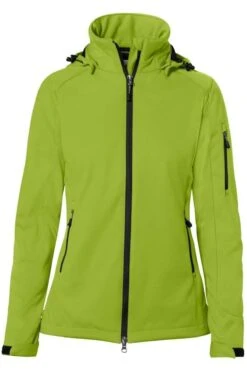 HAKRO 248 Regular Fit Damen SoftshelljackeKapuze (abnehmbar) Kiwi