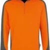 HAKRO 476 Comfort FitTroyerZip Orange/anthrazit -Pullover Geschäft 0476 027 800 1200x1200