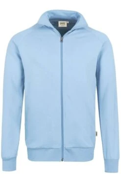 HAKRO 606 Comfort Fit SweatjackeZip Eisblau