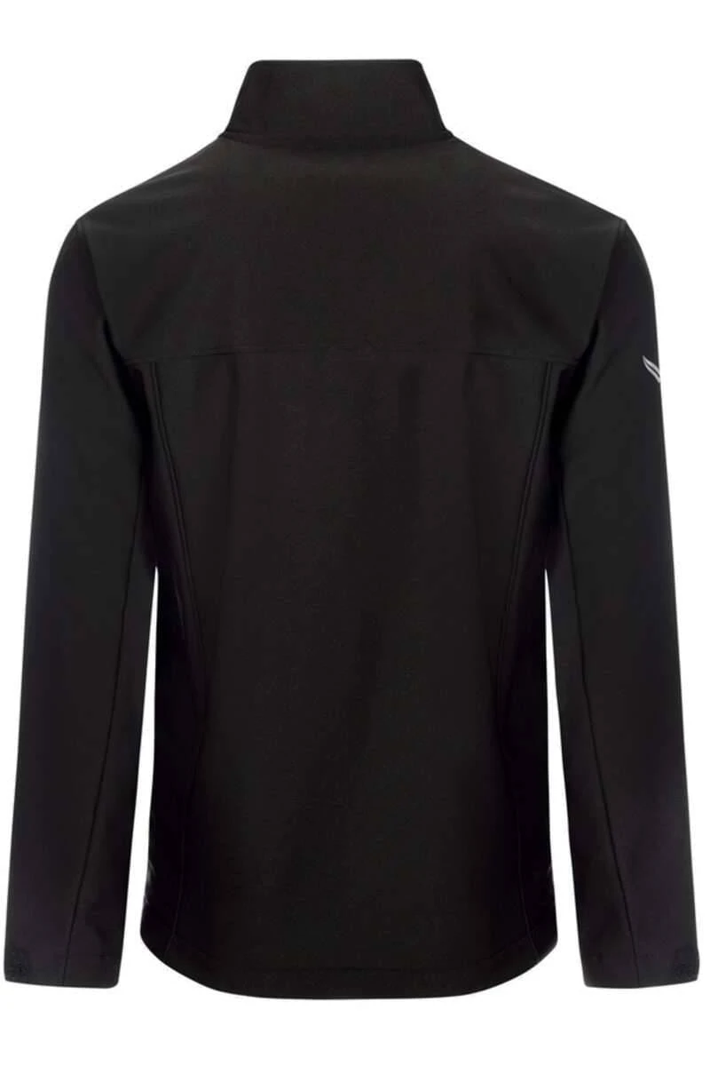 TRIGEMA Comfort Fit Herren SoftshelljackeStehkragen Schwarz 5 TRIGEMA Comfort Fit Herren SoftshelljackeStehkragen Schwarz – Bild 3