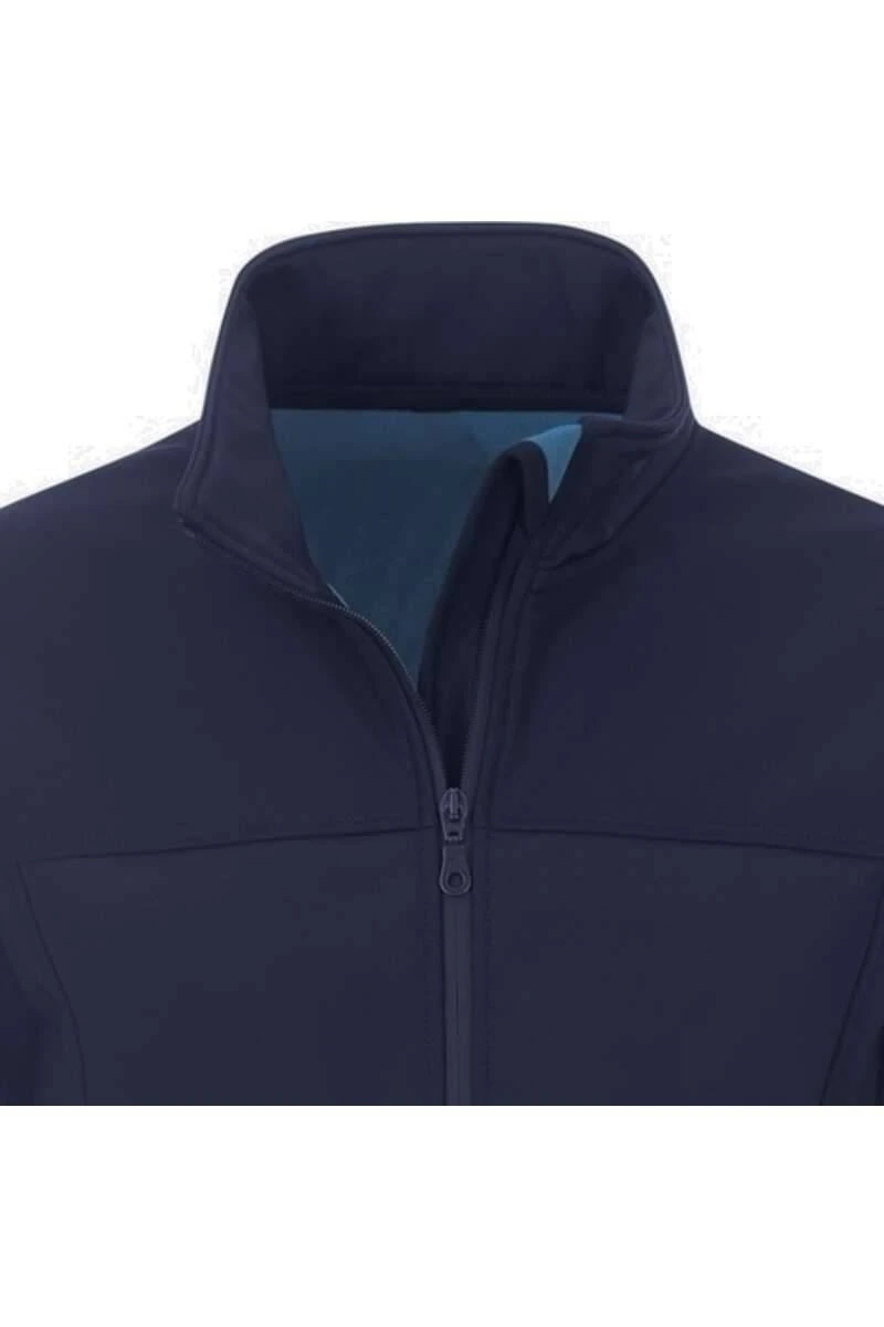 TRIGEMA Comfort Fit Herren SoftshelljackeZip Navy 4 TRIGEMA Comfort Fit Herren SoftshelljackeZip Navy – Bild 2