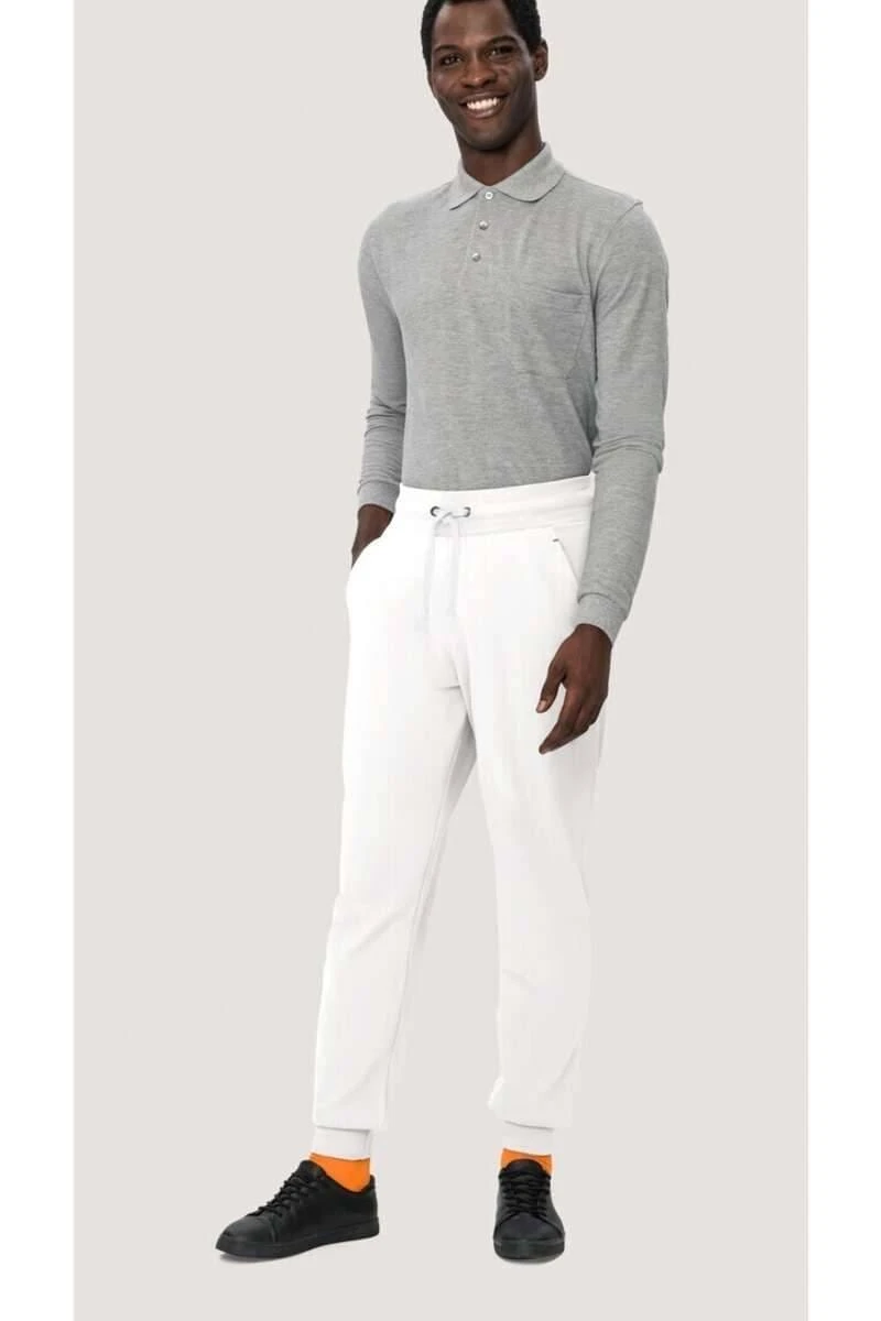 HAKRO Regular Fit Jogginghose Weiss 4 HAKRO Regular Fit Jogginghose Weiss – Bild 2