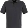 HAKRO 812 Comfort Fit Poloshirt Karbongrau, Einfarbig