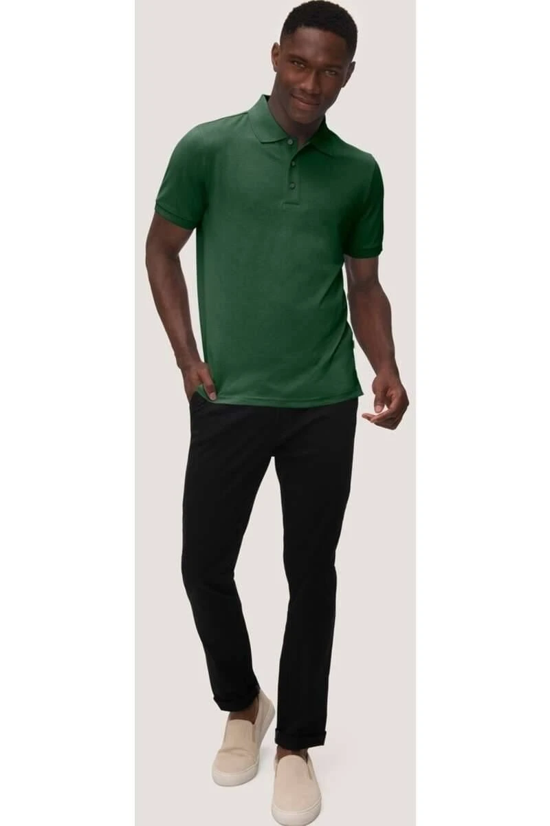 HAKRO Regular Fit Poloshirt Tanne, Einfarbig 5 HAKRO Regular Fit Poloshirt Tanne, Einfarbig – Bild 3