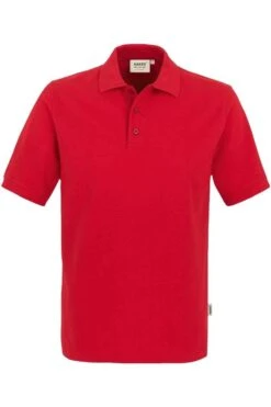 HAKRO 816 Comfort Fit Poloshirt Rot, Einfarbig
