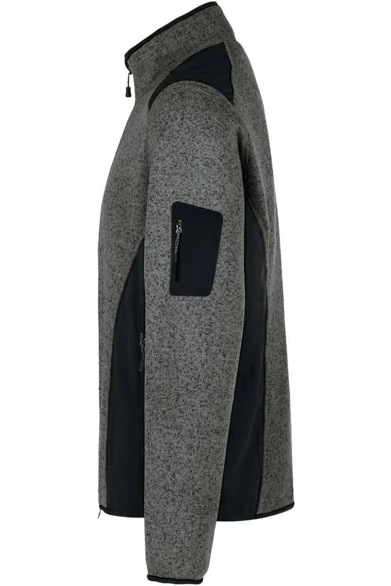 HAKRO 836 Regular Fit Herren Fleecejacke Zip Anthrazit 5 HAKRO 836 Regular Fit Herren Fleecejacke Zip Anthrazit – Bild 3