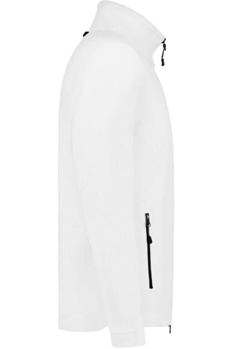 HAKRO Function Regular Fit Herren Fleecejacke Weiss 6 HAKRO Function Regular Fit Herren Fleecejacke Weiss – Bild 4