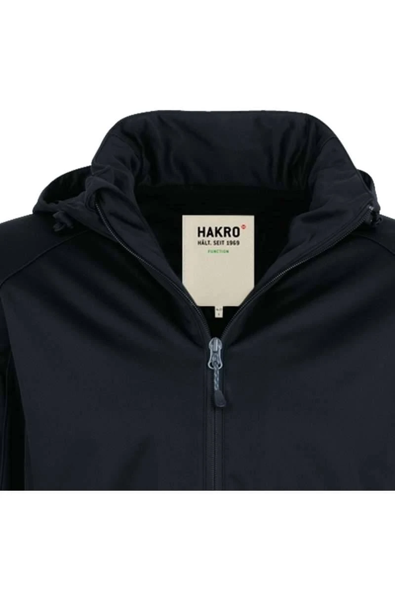 HAKRO 848 Regular Fit Herren SoftshelljackeZip Schwarz 4 HAKRO 848 Regular Fit Herren SoftshelljackeZip Schwarz – Bild 2