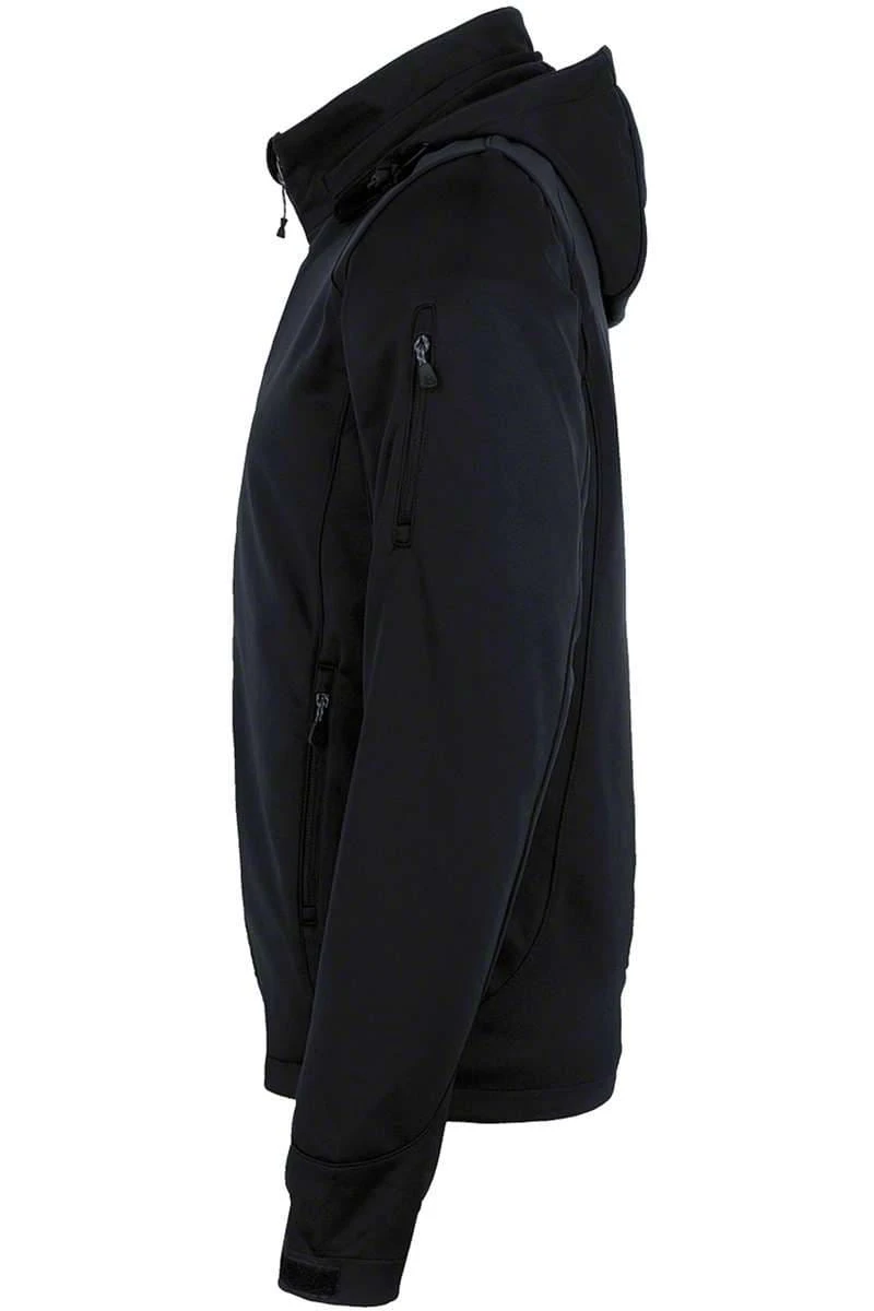 HAKRO 848 Regular Fit Herren SoftshelljackeZip Schwarz 5 HAKRO 848 Regular Fit Herren SoftshelljackeZip Schwarz – Bild 3