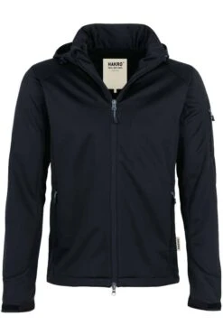 HAKRO 848 Regular Fit Herren SoftshelljackeZip Schwarz
