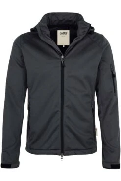 HAKRO 848 Regular Fit Herren SoftshelljackeZip Anthrazit
