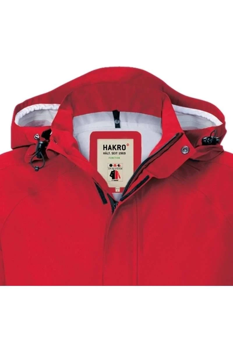 HAKRO 850 Regular Fit Outdoor JackeKapuze Rot 4 HAKRO 850 Regular Fit Outdoor JackeKapuze Rot – Bild 2