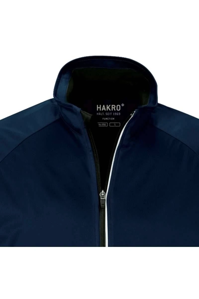 HAKRO 856 Regular Fit Herren SoftshelljackeZip Nachtblau 4 HAKRO 856 Regular Fit Herren SoftshelljackeZip Nachtblau – Bild 2