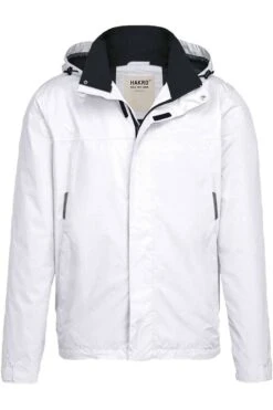 HAKRO 862 Regular Fit RegenjackeKapuze Weiss