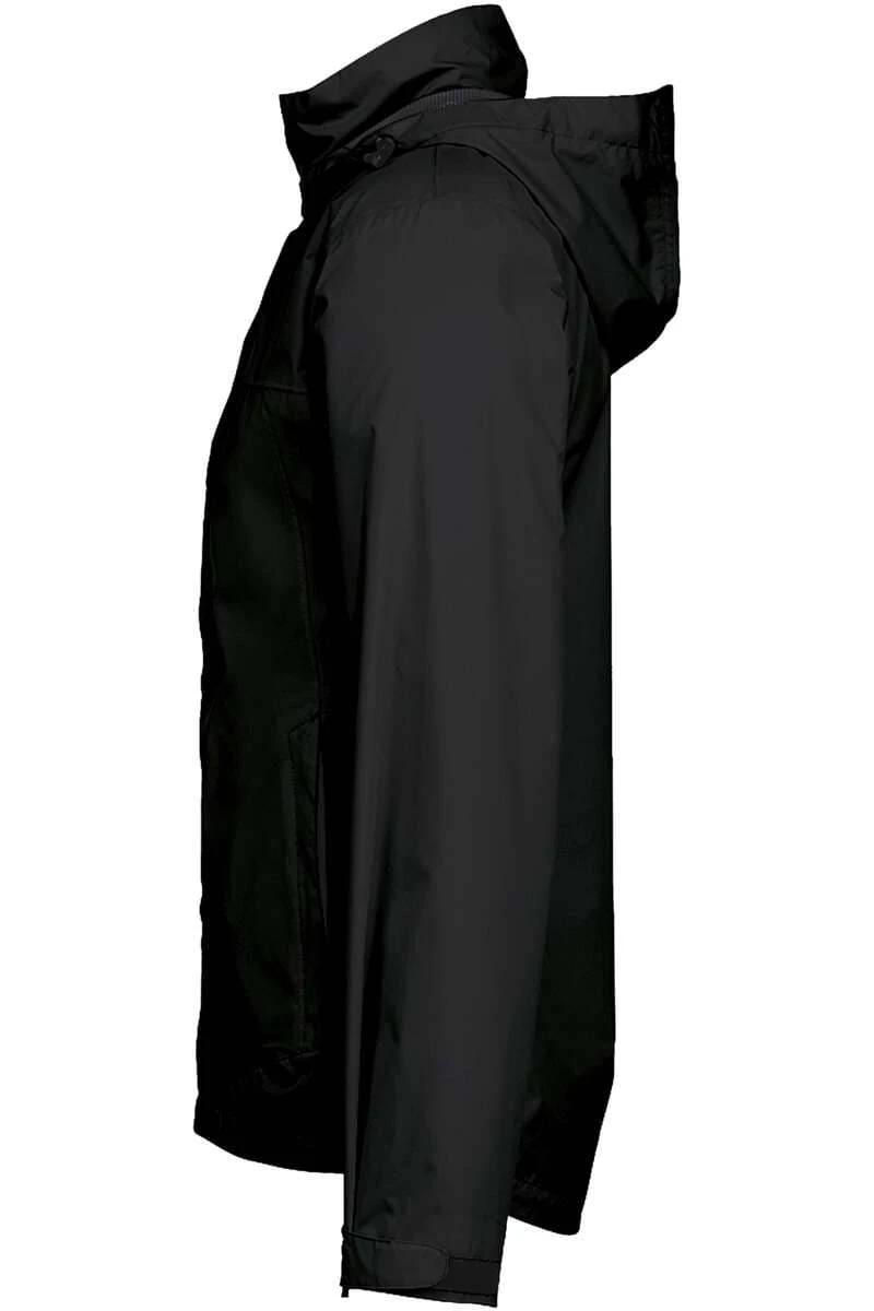 HAKRO 862 Regular Fit RegenjackeKapuze Schwarz 5 HAKRO 862 Regular Fit RegenjackeKapuze Schwarz – Bild 3