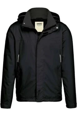 HAKRO 862 Regular Fit RegenjackeKapuze Schwarz