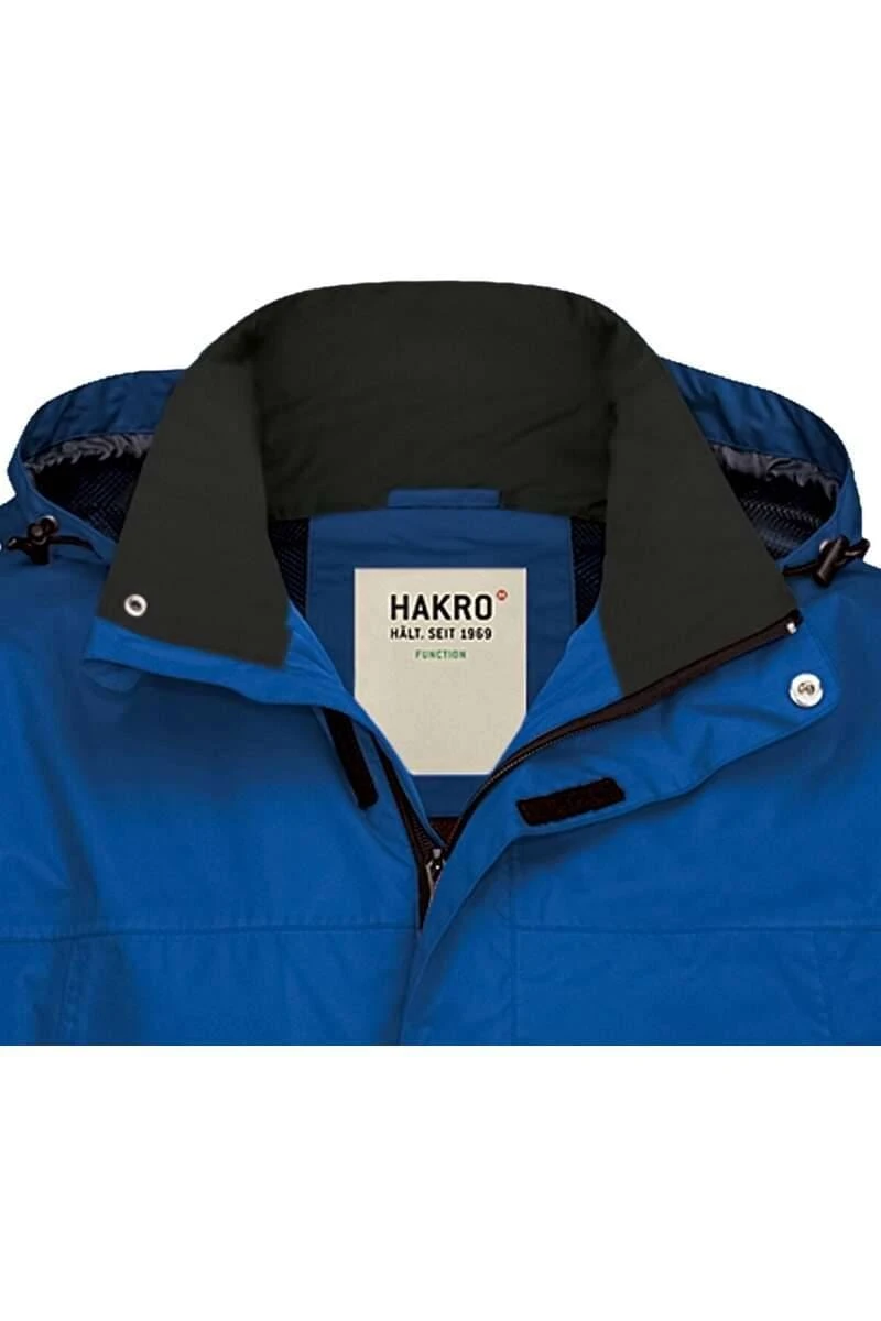 HAKRO 862 Regular Fit RegenjackeKapuze Royalblau 4 HAKRO 862 Regular Fit RegenjackeKapuze Royalblau – Bild 2
