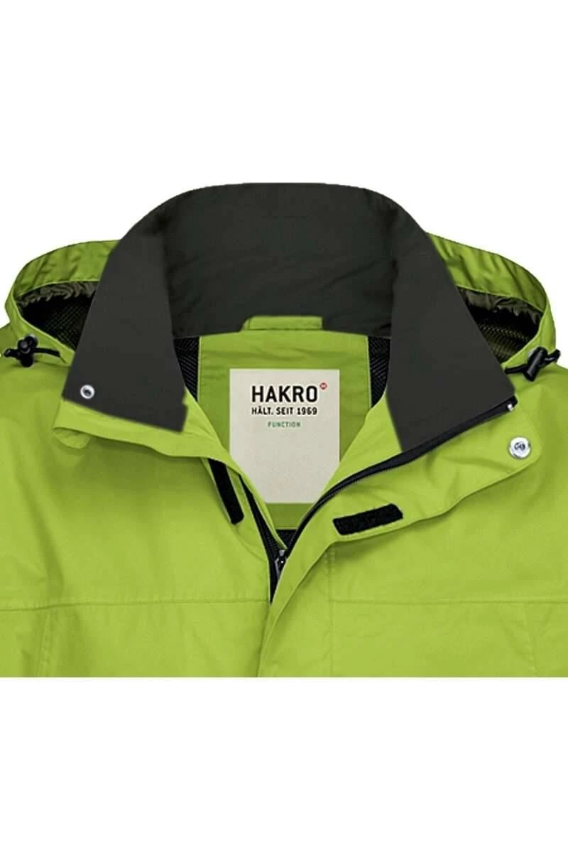 HAKRO 862 Regular Fit RegenjackeKapuze Kiwi 4 HAKRO 862 Regular Fit RegenjackeKapuze Kiwi – Bild 2