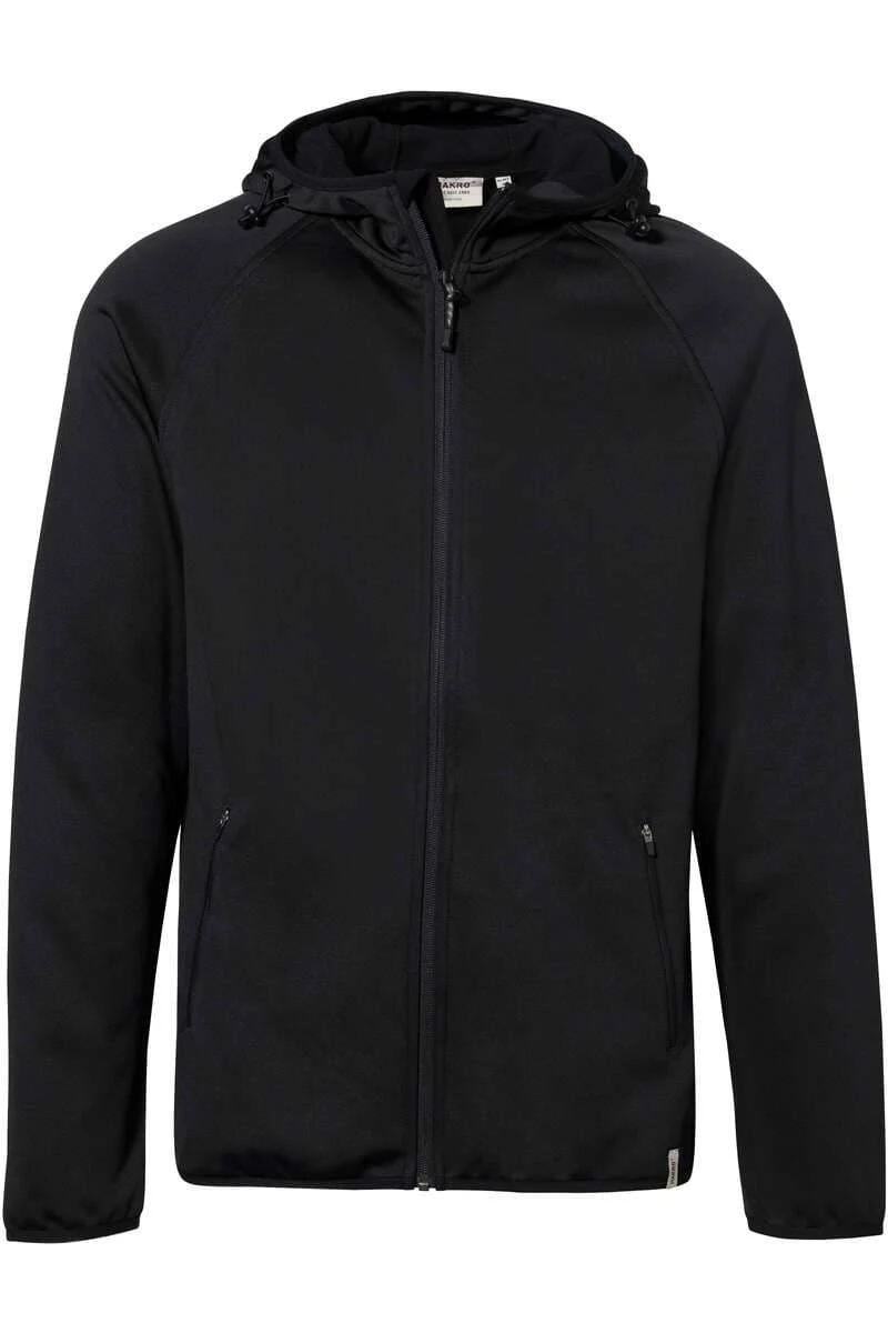 HAKRO 863 Regular Fit Herren ÜbergangsjackeKapuze Schwarz 3 HAKRO 863 Regular Fit Herren ÜbergangsjackeKapuze Schwarz