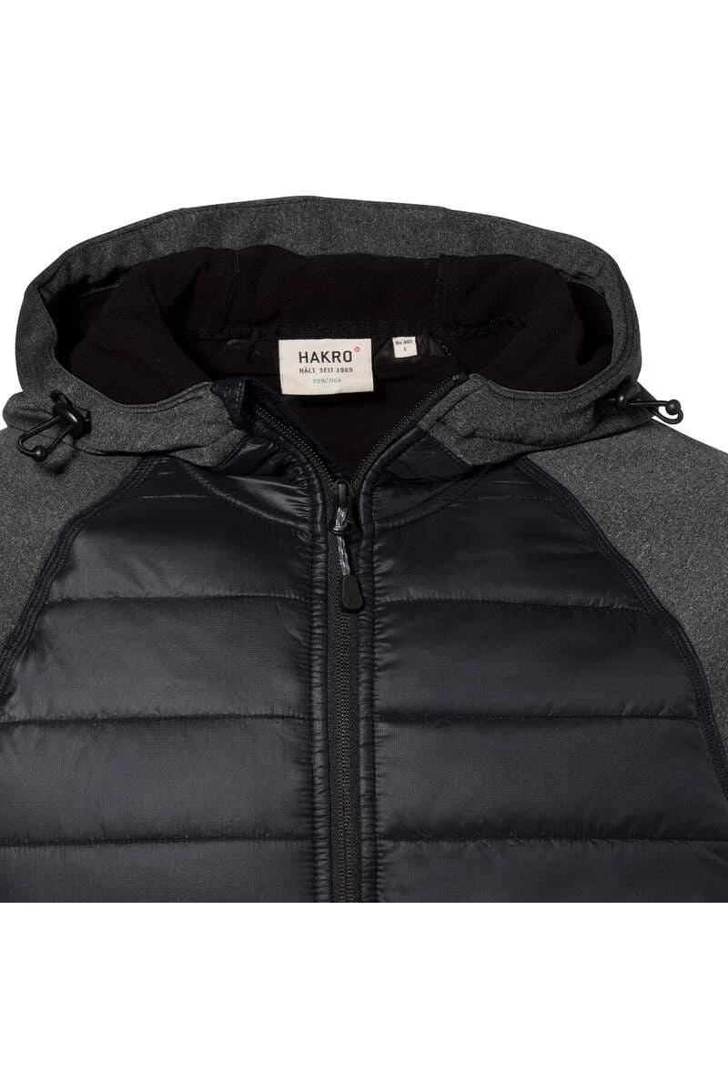 HAKRO 865 Regular Fit Herren Steppjacke Schwarz 4 HAKRO 865 Regular Fit Herren Steppjacke Schwarz – Bild 2