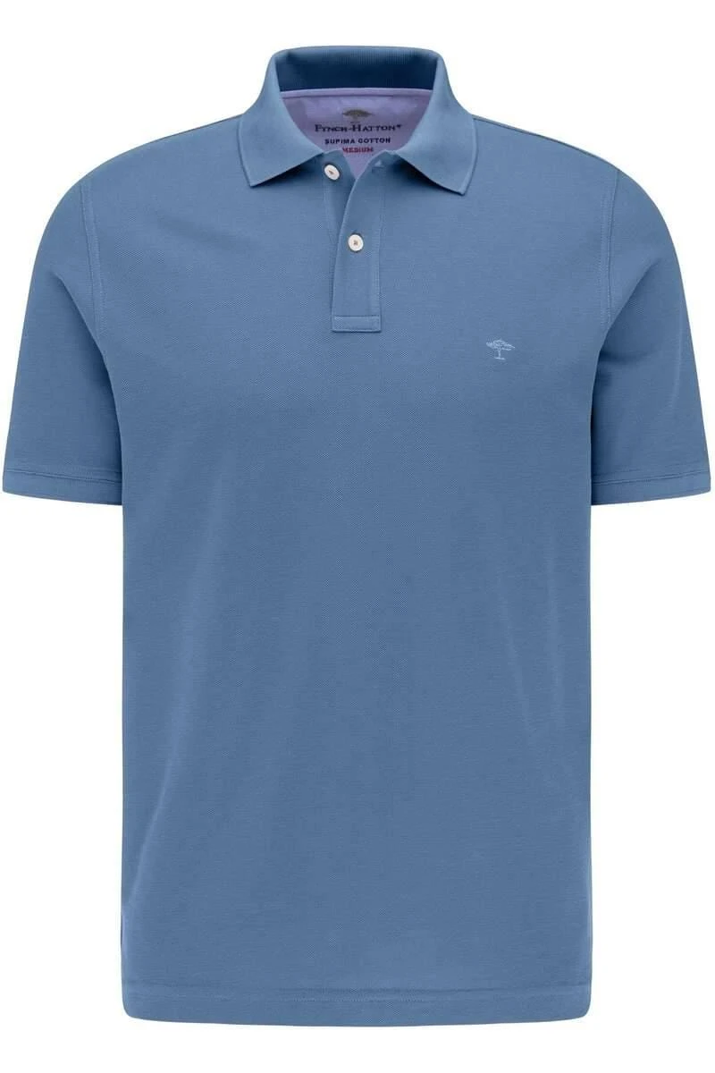 Fynch-Hatton Casual Fit Poloshirt Hellblau, Einfarbig 3 Fynch-Hatton Casual Fit Poloshirt Hellblau, Einfarbig