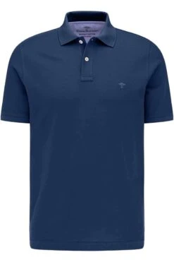 Fynch-Hatton Casual Fit Poloshirt Nachtblau, Einfarbig