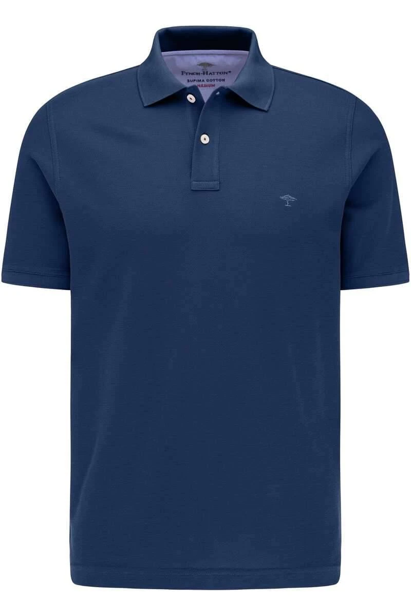 Fynch-Hatton Casual Fit Poloshirt Nachtblau, Einfarbig 3 Fynch-Hatton Casual Fit Poloshirt Nachtblau, Einfarbig