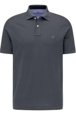 Fynch-Hatton Casual Fit Poloshirt Anthrazit, Einfarbig