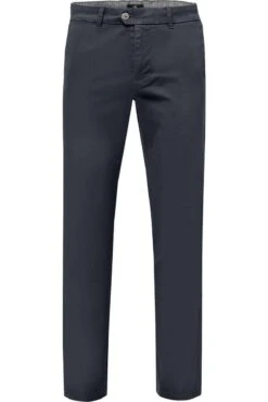 Fynch-Hatton Modern Fit Herren Chino Navy,Einfarbig
