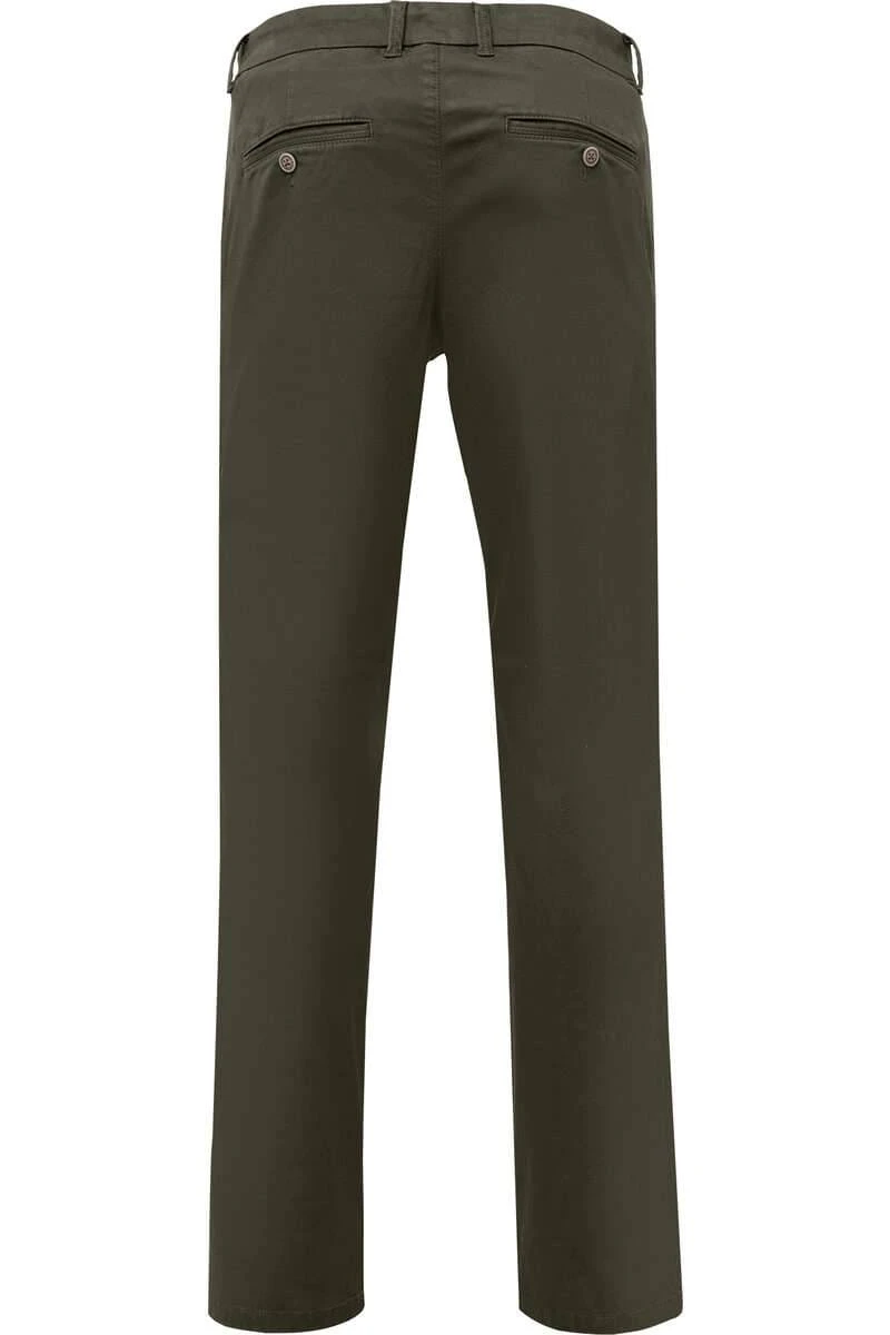 Fynch-Hatton Modern Fit Herren Chino Olive,Einfarbig 5 Fynch-Hatton Modern Fit Herren Chino Olive,Einfarbig – Bild 3