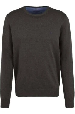 Fynch-Hatton Herren Pullover Rundhals Schwarz