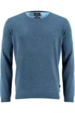 Fynch-Hatton Herren Pullover Rundhals Blau