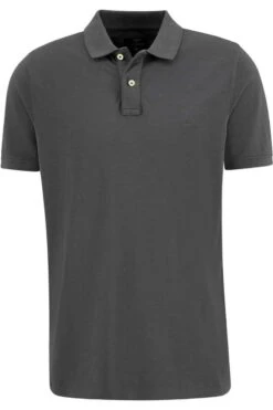 Fynch-Hatton Casual Fit Poloshirt Dunkelgrau, Einfarbig