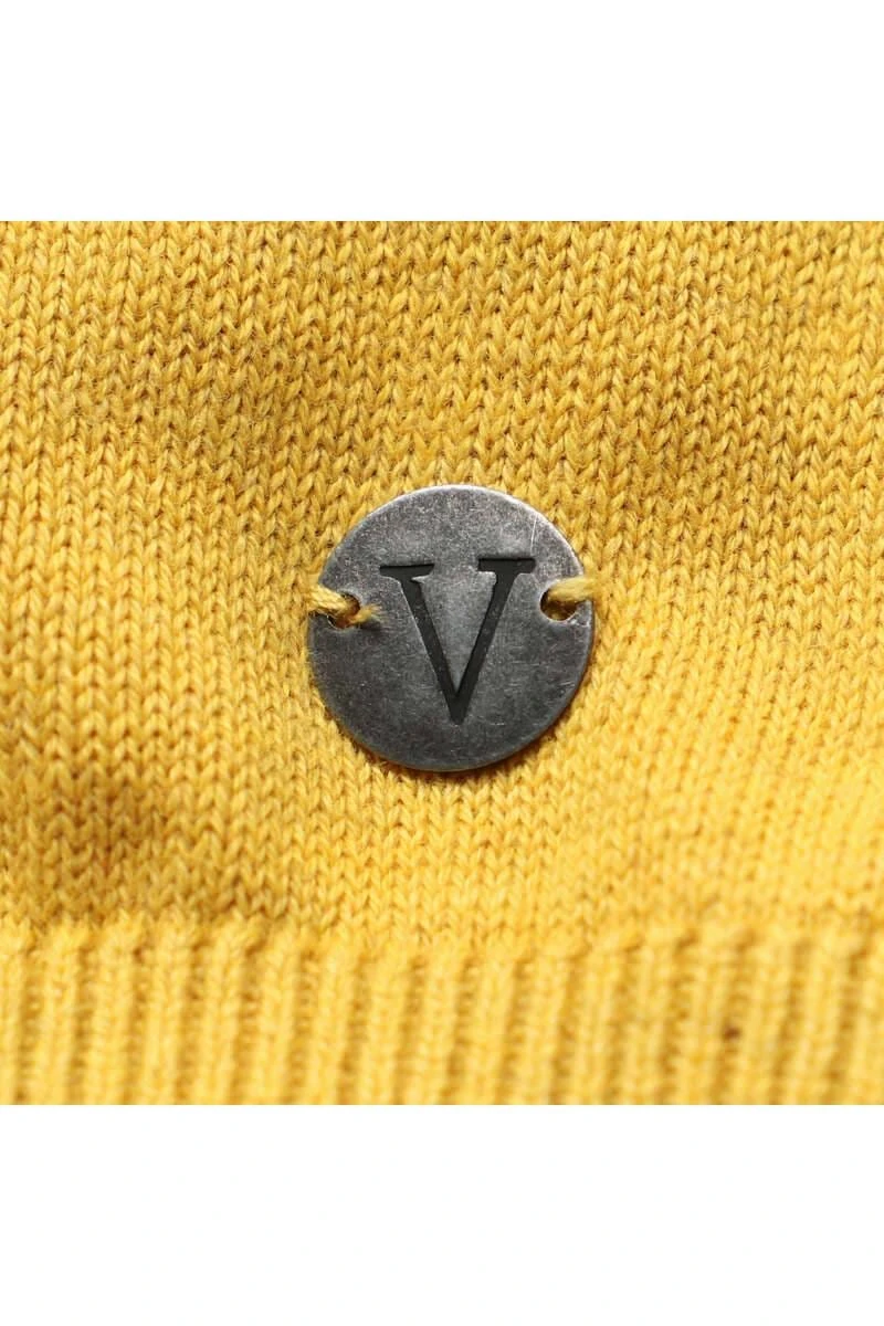 Marvelis Modern Fit Herren Pullover V-Ausschnitt Gelb 5 Marvelis Modern Fit Herren Pullover V-Ausschnitt Gelb – Bild 3